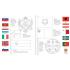 Libro puzzle Bandiere del mondo dai 5 anni
