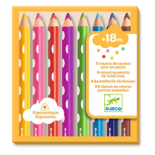8 Matite Colorate dai 18 mesi