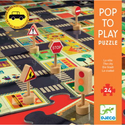Puzzle Pavimento Città +3 anni